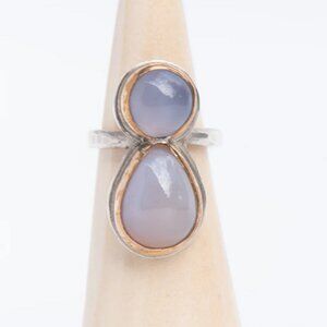 Coya Jewelry Holly Blue Agate Ring (size 7)